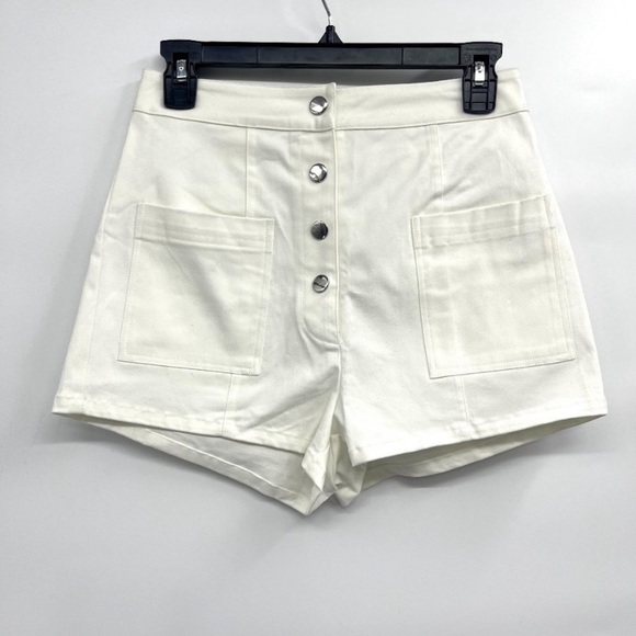 NEW REVOLVE Superdown High Rise Button Fly Shorts size M - Picture 3 of 7